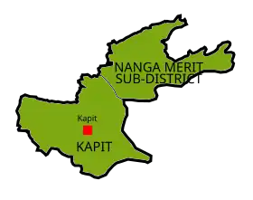 Localisation de District de Kapit