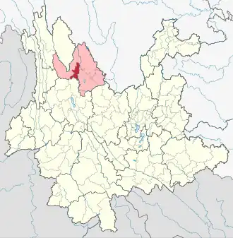 Localisation de Gǔchéng qū