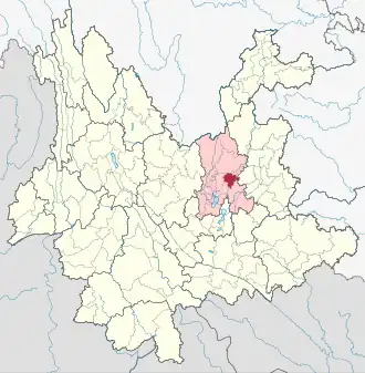 Localisation de Sōngmíng Xiàn
