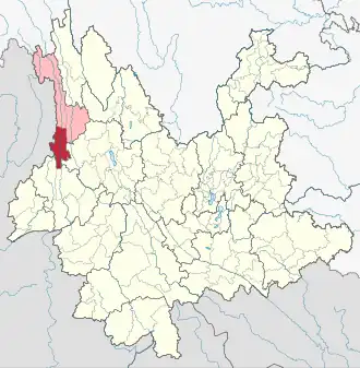 Localisation de Lúshuǐ Xiàn