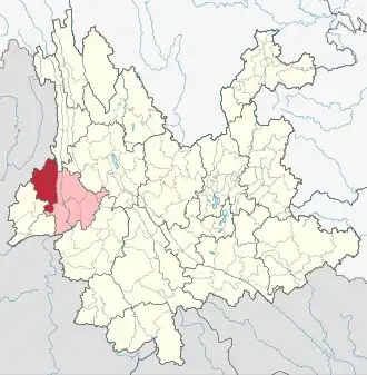 Localisation de Téngchōng Xiàn