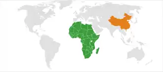 Chine et :Modèle:Country data Afrique
