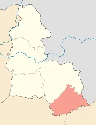 Localisation de Raïon d'Okhtyrka