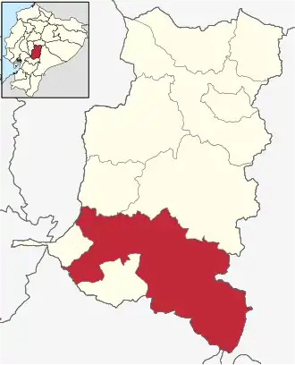Localisation de Canton d'Alausí