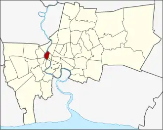 Localisation de Phra Nakhon
