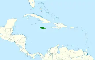Description de l'image Anthracothorax mango map.svg.