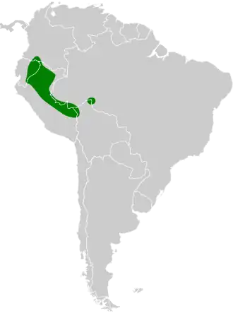 Description de l'image Anurolimnas castaneiceps map.svg.