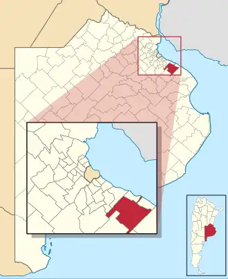 Localisation de La Plata