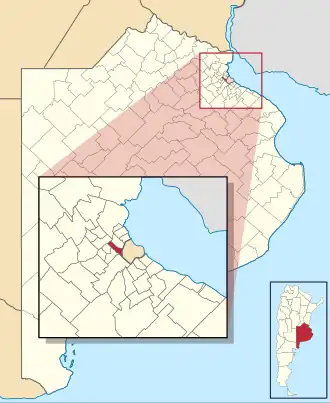 Localisation de Tres de Febrero