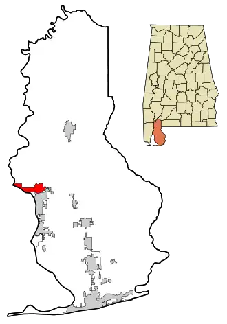 Localisation de Spanish Fort