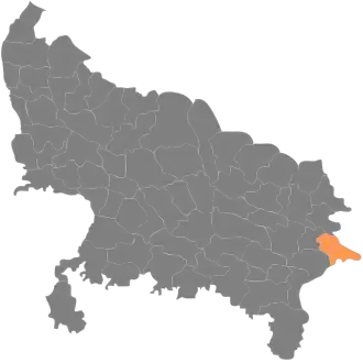 Localisation de District de Ballia बलिया ज़िला