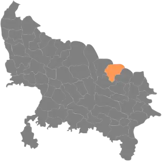 Localisation de District de Balrampur बलरामपुर जिला