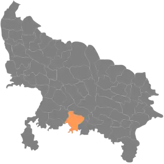 Localisation de District de Banda बांदा जिला