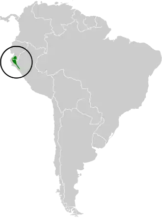 Description de l'image Basileuterus trifasciatus map.svg.