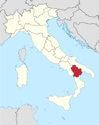 Localisation de Basilicate
