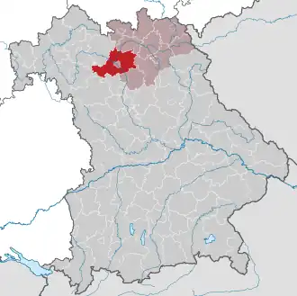 Localisation de Arrondissement de Bamberg