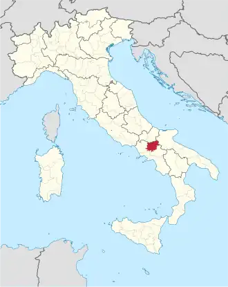 Localisation de Province de Bénévent