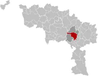Localisation de Binche