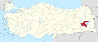 Localisation de Bitlis