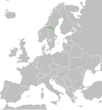 Itinéraire de la route européenne 14