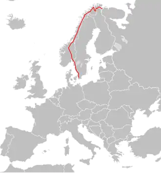Itinéraire de la route européenne 6