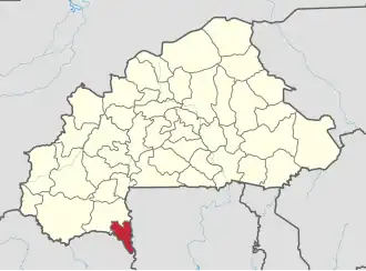 Localisation de Noumbiel