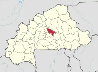 Localisation de Oubritenga