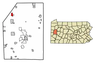 Localisation de Slippery Rock