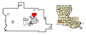 Localisation de Moss Bluff