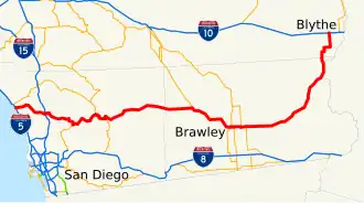 Image illustrative de l’article California State Route 78