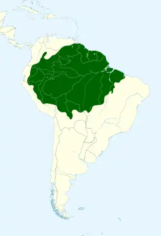 Description de l'image &nbsp;Campylopterus largipennis map.svg.