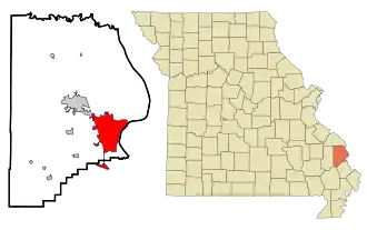 Localisation de Cap-Girardeau
