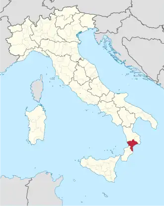 Localisation de Province de Catanzaro