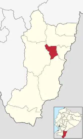 Localisation de Canton de Centinela del Cóndor
