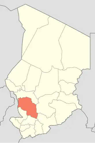 Localisation de Province du Chari-Baguirmi