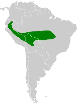 Description de l'image Chaetura egregia map.svg.