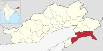 Localisation de District de Changlang