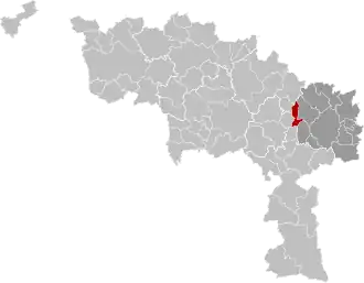 Localisation de Chapelle-lez-Herlaimont
