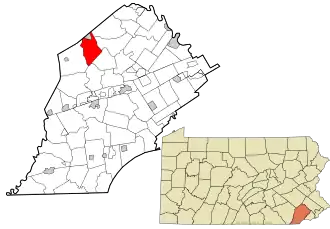 Localisation de West Nantmeal Township