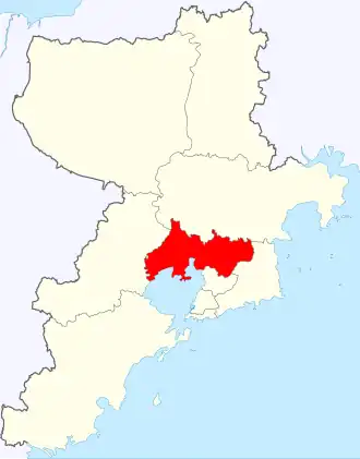 Localisation de Chéngyáng Qū