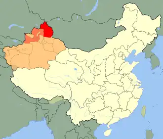 Localisation de Préfecture d'Altay