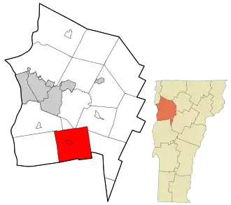 Localisation de Hinesburg