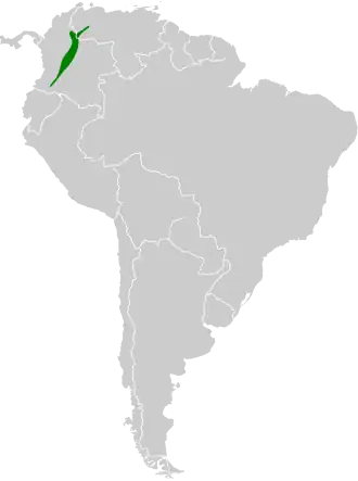 Description de l'image Chlorostilbon poortmani map.svg.