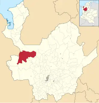 Localisation de Dabeiba
