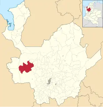 Localisation de Frontino