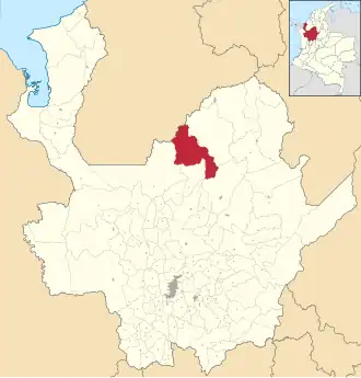 Localisation de Tarazá