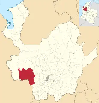 Localisation de Urrao