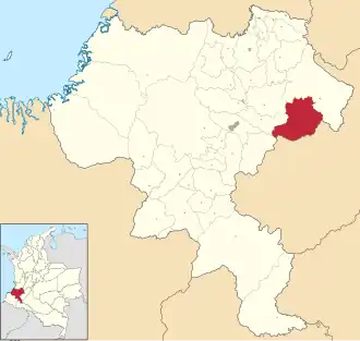 Localisation de Inzá