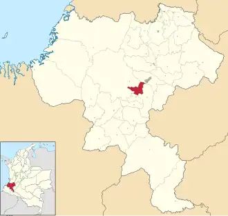 Localisation de Timbío