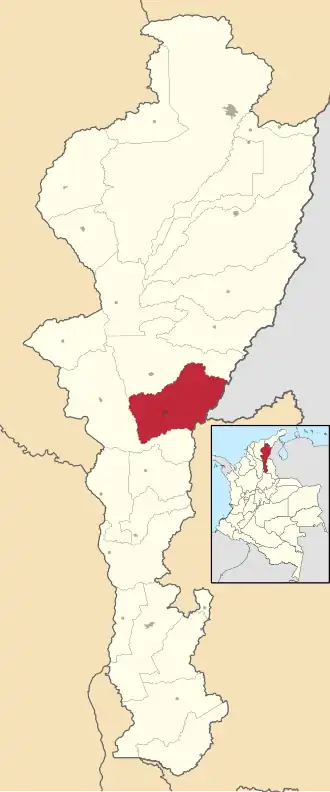 Localisation de Curumaní